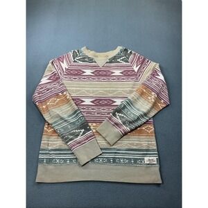 Third & Army Sweater Mens XL Multicolor Aztec Cotton Polyester Crewneck Pullover